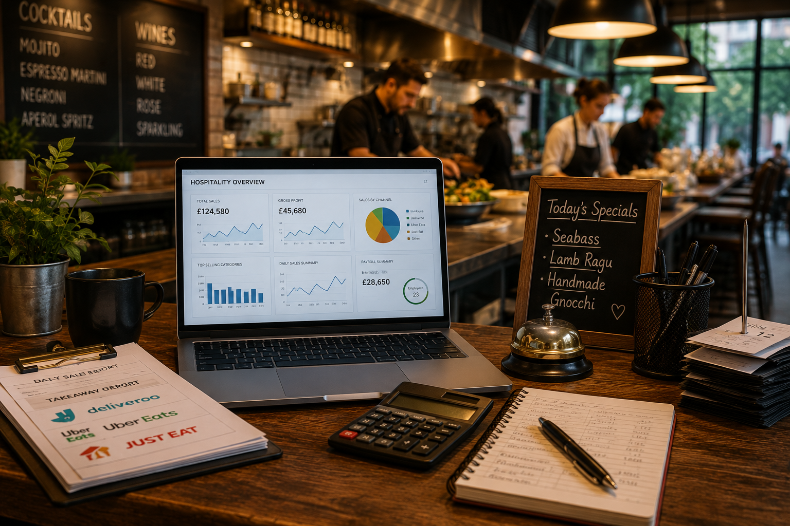 Restaurant accounting and delivery platform reconciliation in London