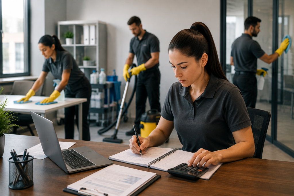 Payroll and staff cost accounting for cleaning companies