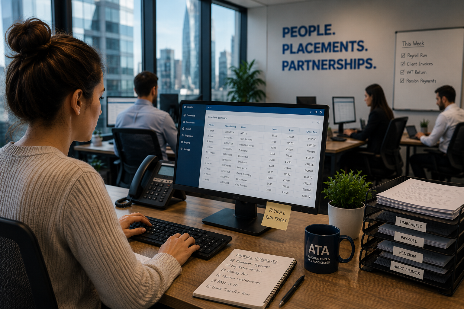 Recruitment agency finance and accounting operations