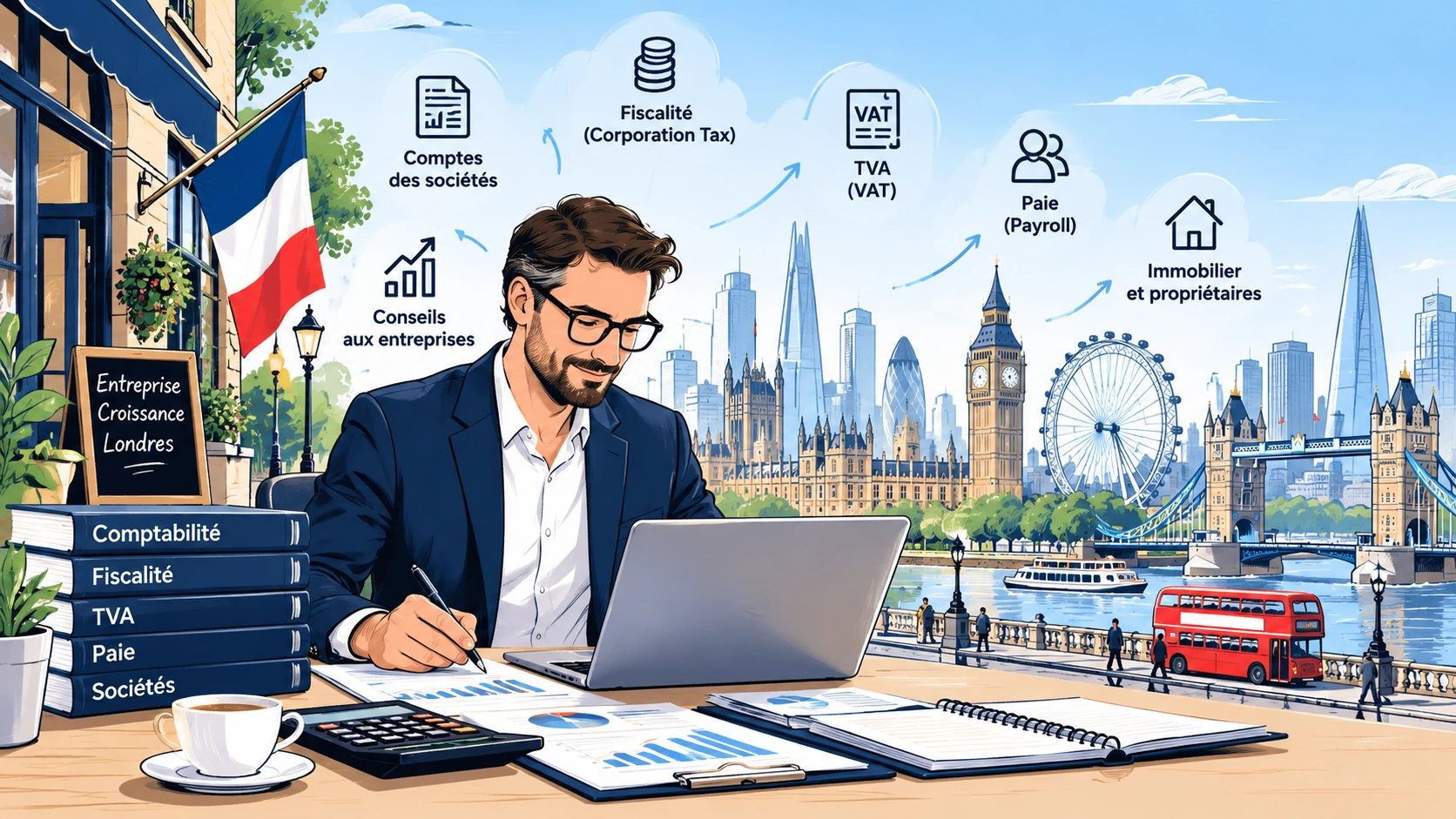 comptable à Londres